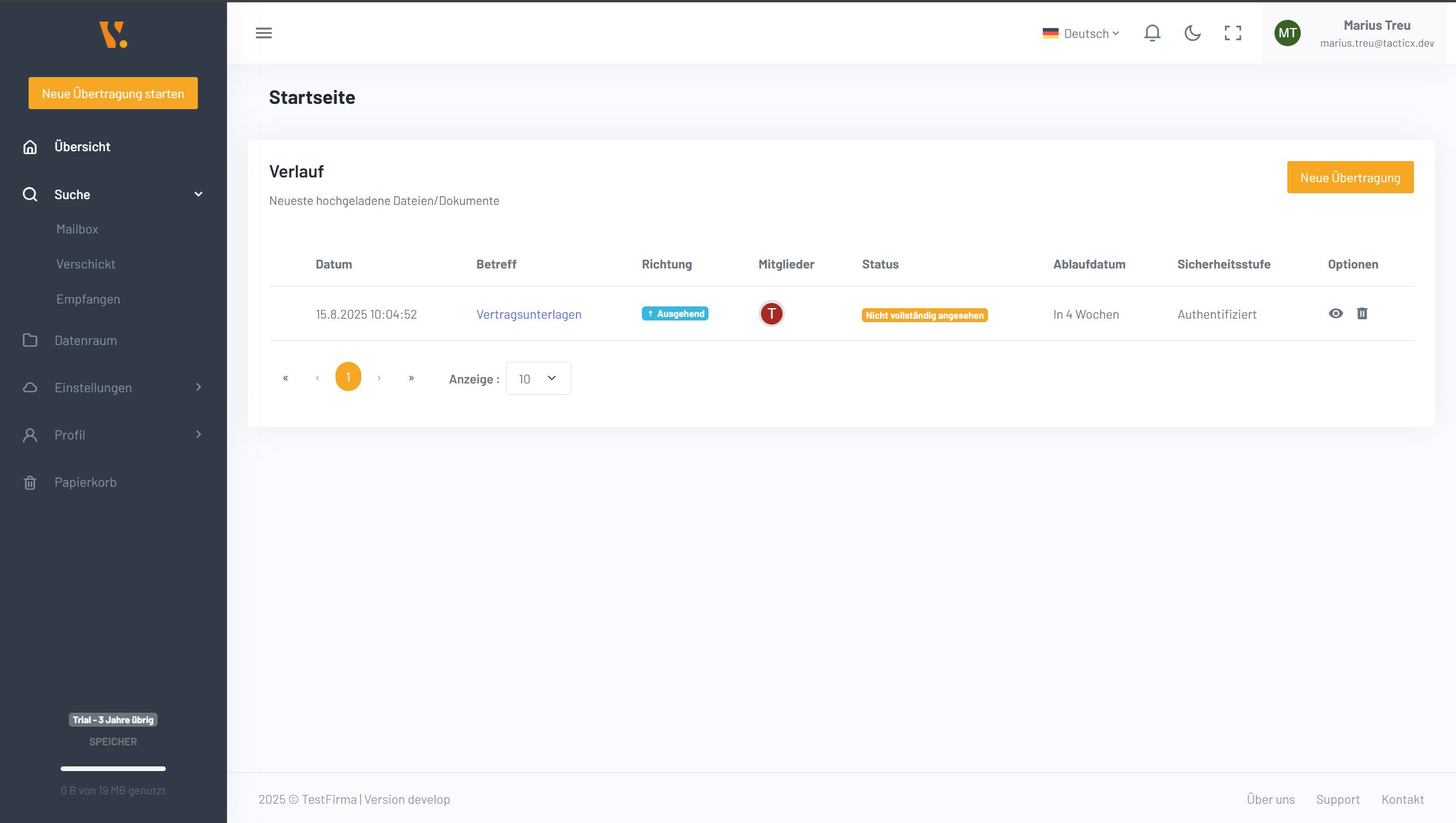 Vaulticx App Screenshot